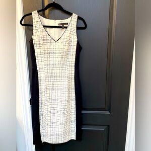 Black  and white dress, from White House Black Market.